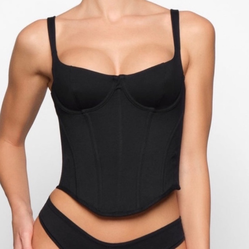 Skims Cotton Corset Top